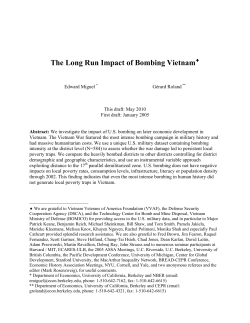 The Long Run Impact of Bombing Vietnam