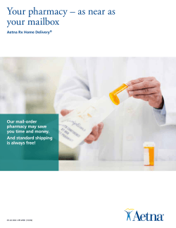 Your pharmacy – as near as your mailbox Our mail-order pharmacy may save