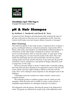 pH &amp; Hair Shampoo PAGES ChemMatters April 1983 Page 8
