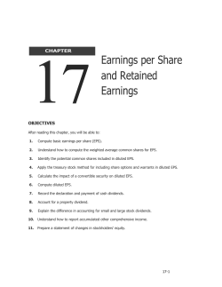 Earnings per Share and Retained Earnings