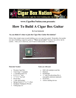 How To Build A Cigar Box Guitar  www.CigarBoxNation.com presents: