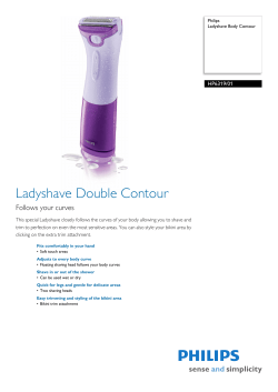 Ladyshave Double Contour Follows your curves HP6319/01