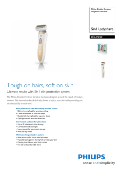 Tough on hairs, soft on skin 5in1 Ladyshave HP6370/00