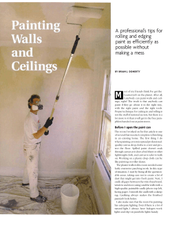 M A professional's tips for rolling and edging paint as efficiently as