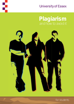 Plagiarism and how to avoid it for students