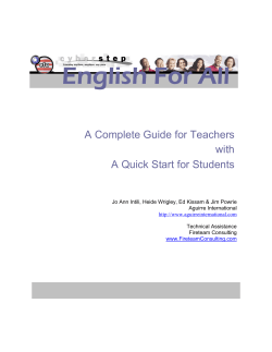 English For All A Complete Guide for Teachers with