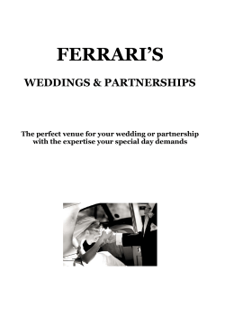 FERRARI’S  WEDDINGS &amp; PARTNERSHIPS