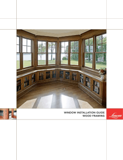 window installation Guide wood FRaMinG