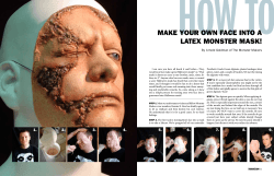 HOW TO Make your own face into a latex Monster Mask!