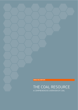 THE COAL RESOURCE A COMPREHENSIVE OVERVIEW OF COAL WORLD COAL INSTITUTE
