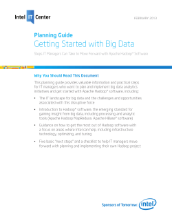 Getting Started with Big Data Planning Guide
