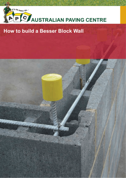 How to build a Besser Block Wall AUSTRALIAN PAVING CENTRE