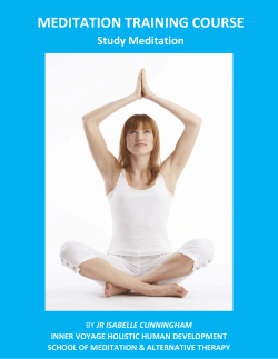 MEDITATION TRAINING COURSE   Overcome stress &amp; learn how to meditate,  quickly &amp; easily in the comfort  