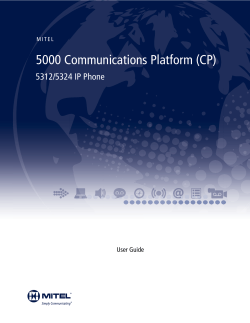 5000 Communications Platform (CP) 5312/5324 IP Phone