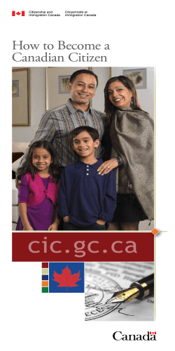 cic.gc.ca How to Become a Canadian Citizen