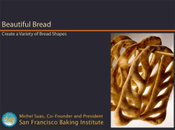 Beautiful Bread San Francisco Baking Institute Create a Variety of Bread Shapes