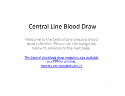Central Line Blood Draw