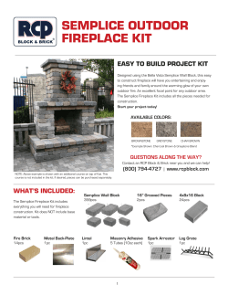 SEMPLICE OUTDOOR FIREPLACE KIT EASY TO BUILD PROJECT KIT