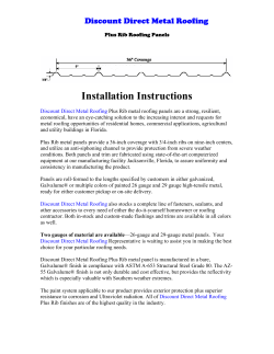 Installation Instructions  Discount Direct Metal Roofing