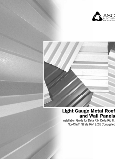 Light Gauge Metal Roof and Wall Panels Nor-Clad