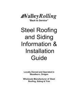 Steel Roofing and Siding Information &amp; Installation