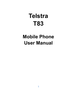 Telstra T83  Mobile Phone