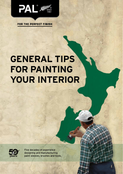 GENERAL TIPS FOR PAINTING YOUR INTERIOR years