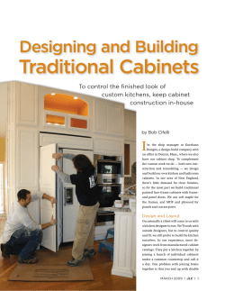 Traditional Cabinets Designing and Building