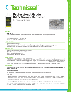Professional Grade Oil &amp; Grease Remover SHEE DATA
