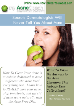 Secrets Dermatologists Will Never Tell You About Acne