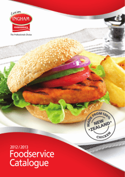 Foodservice Catalogue 2012 / 2013