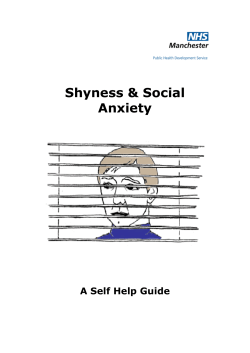Shyness &amp; Social Anxiety  A Self Help Guide