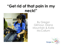“Get rid of that pain in my neck!” By Gregor Gilmour, Diana