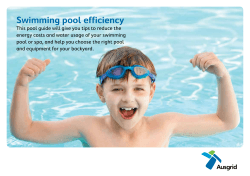 Swimming pool efficiency