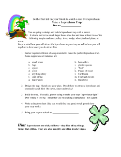 Be the first kid on your block to catch a... Leprechaun Trap!