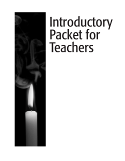 Introductory Packet for Teachers
