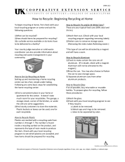 How to Recycle: Beginning Recycling at Home