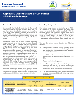 Lessons Learned Replacing Gas-Assisted Glycol Pumps with Electric Pumps