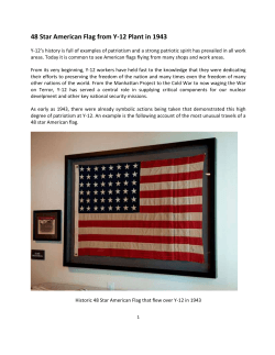 48 Star American Flag from Y-12 Plant in 1943