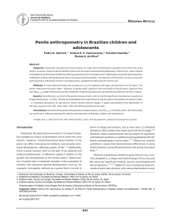 Penile anthropometry in Brazilian children and adolescents O A
