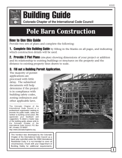 Building Guide Pole Barn Construction How to Use this Guide
