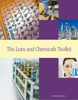 The Lean and Chemicals Toolkit www.epa.gov/lean