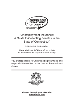“Unemployment Insurance: A Guide to Collecting Benefits in the State of Connecticut”