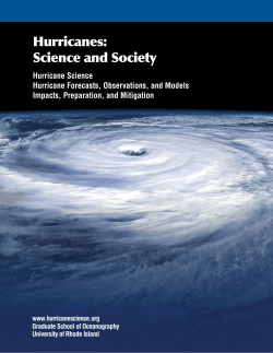 Hurricanes: Science and Society Hurricane Science Hurricane Forecasts, Observations, and Models