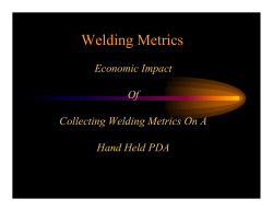 Welding Metrics Economic Impact Of Collecting Welding Metrics On A