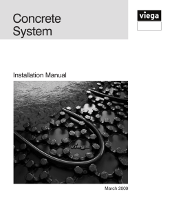 Concrete System Installation Manual March 2009