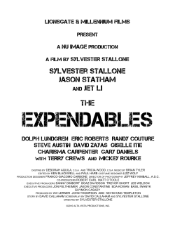 EXPENDAIBLES THE Sylvester sTALLONE Jason STATHAM