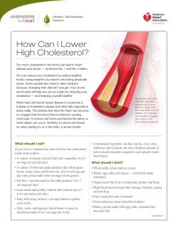 How Can I Lower High Cholesterol? heart ANSWERS