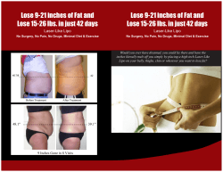 Lose 9-21 inches of Fat and
