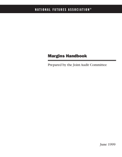 Margins Handbook Prepared by the Joint Audit Committee June 1999